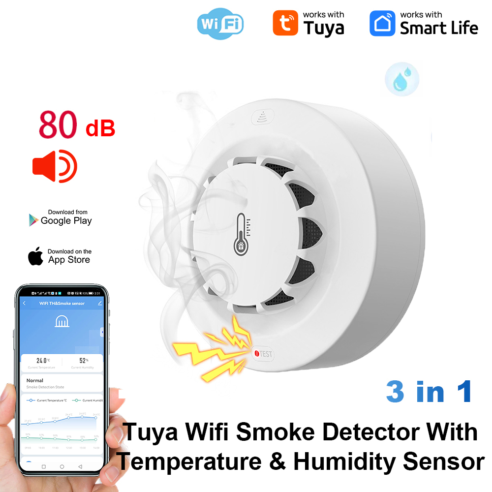 Home Security Alarm - Tuya WiFi Temperature and Humidity Sensor