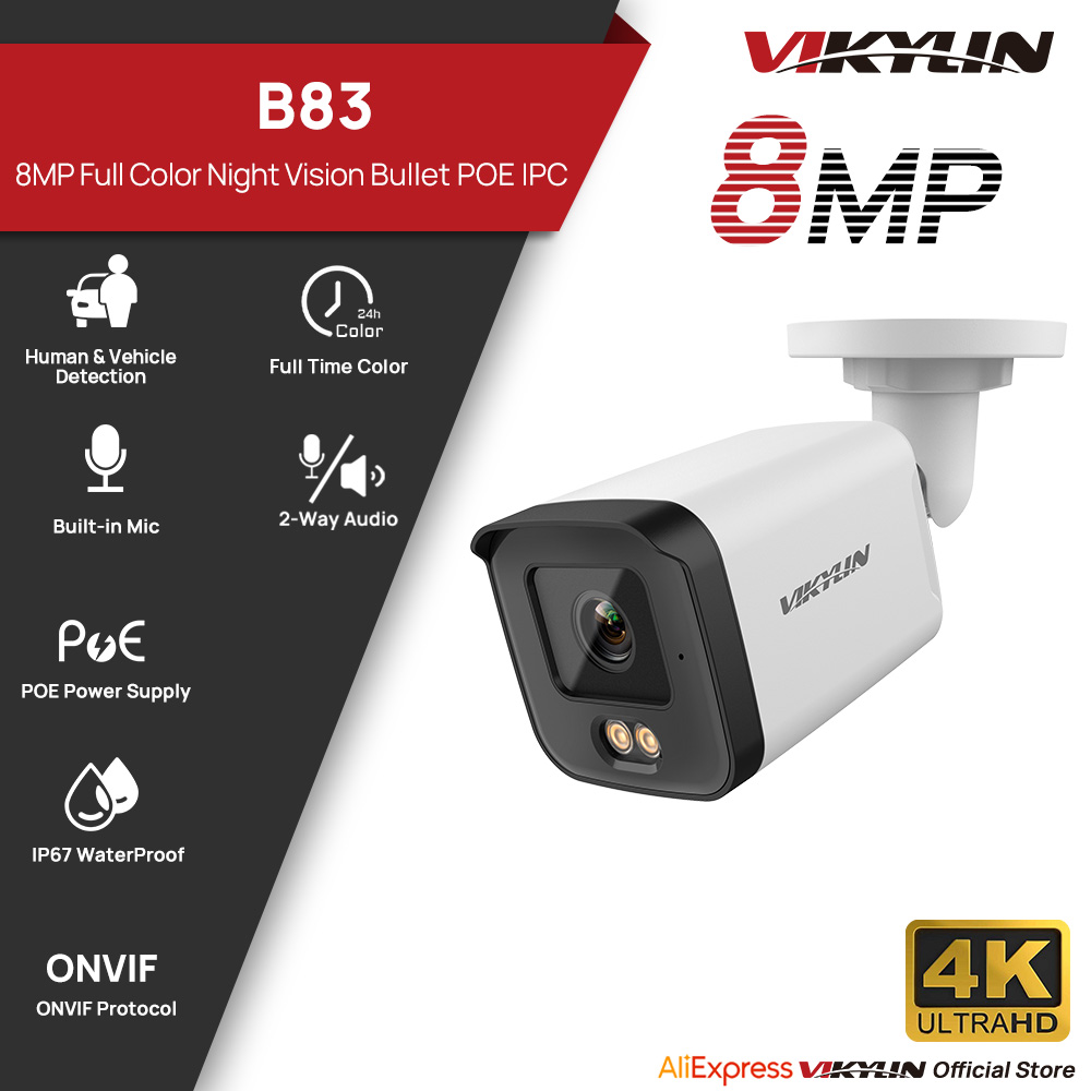 Home Security Service - VIKYLIN 8MP HD IP Security Camera