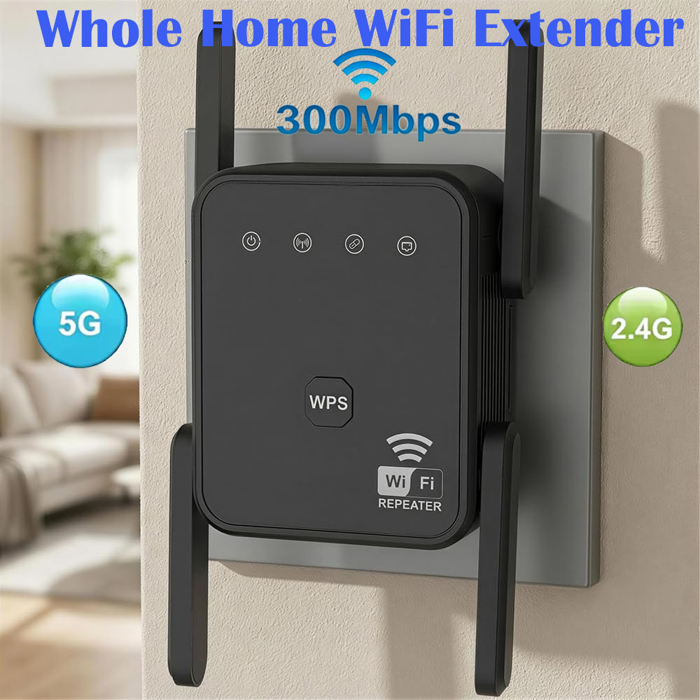 Home Security Service - 2026 New WiFi Repeater 300Mbps 2.4GHz
