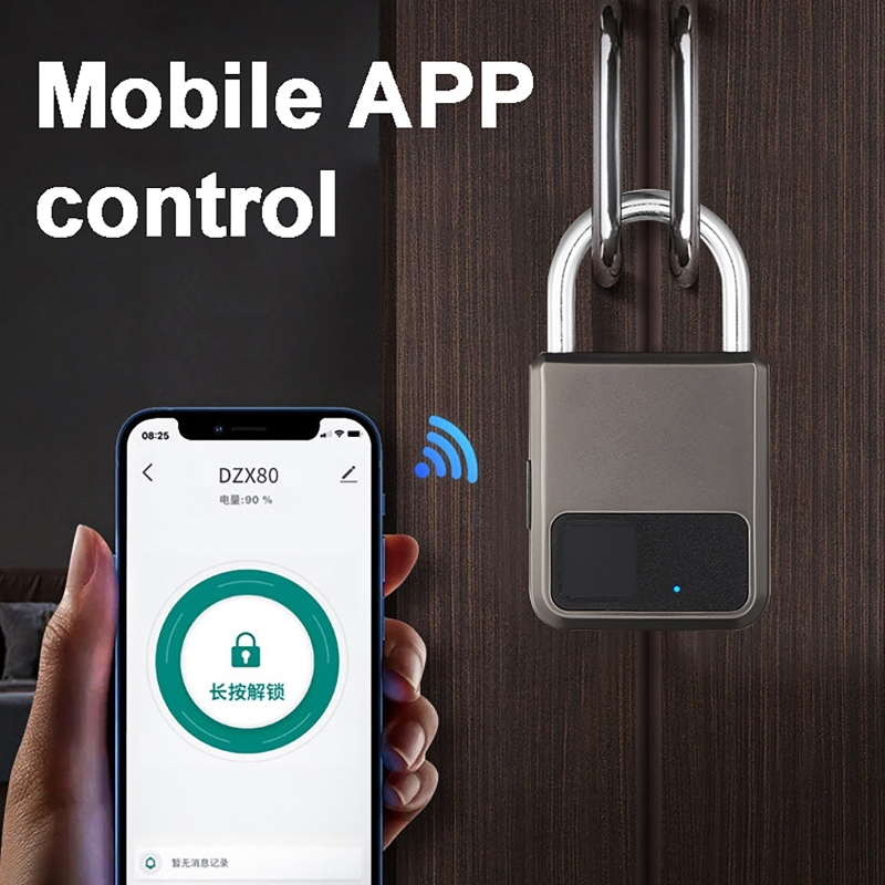 Home Security Locks - Tuya Smart Padlock 20 Number Fingerprints
