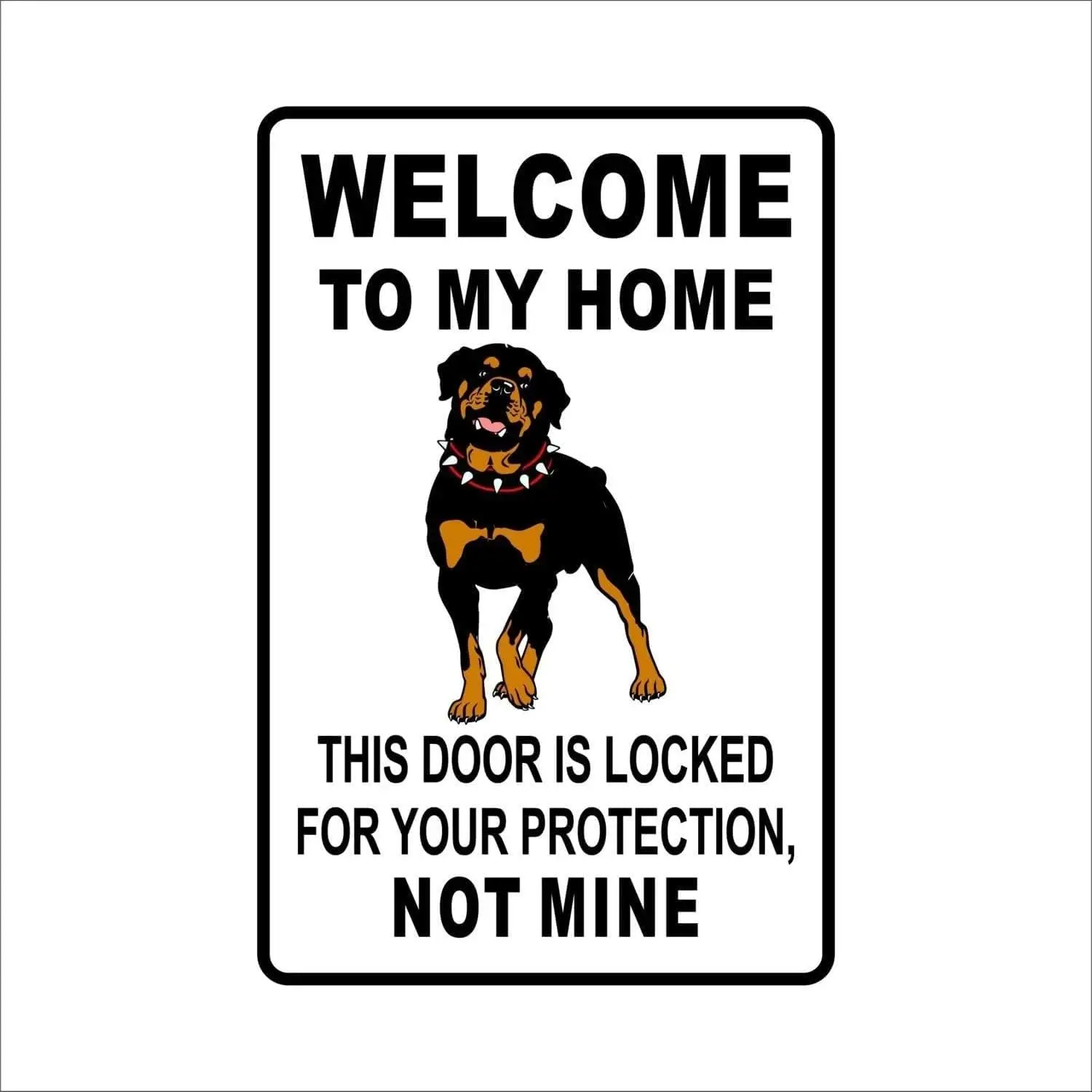 Home Security In My Area - Vintage Rottweiler Welcome To My Home