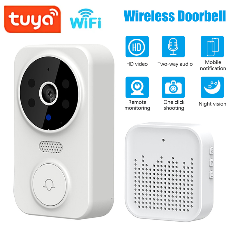 Home Security Monitoring System - WiFi Smart Video Doorbell Camera Night
