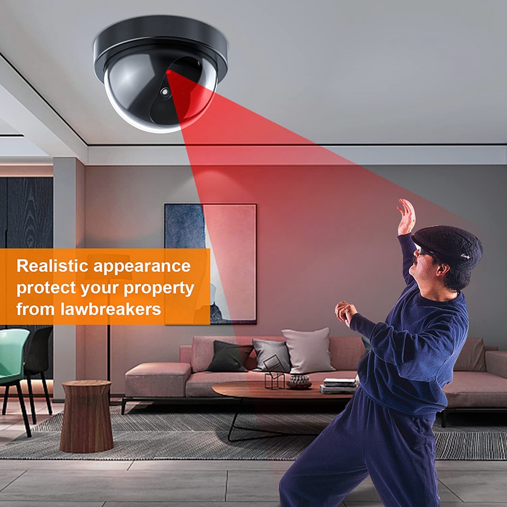 Home Security Wireless Cameras - Dummy Security Camera,Fake Camera With Red