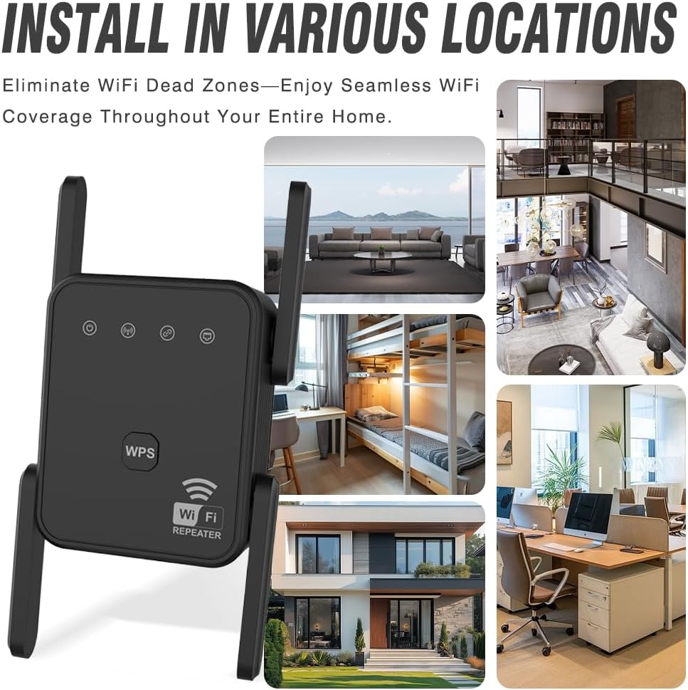 Home Security Service - WiFi Repeater 300Mbps 2.4GHz Wireless WIFI