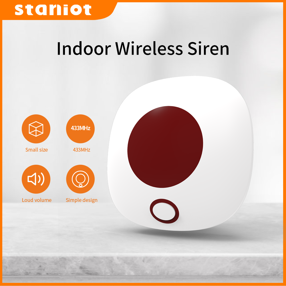 Sim Gsm Alarm - Staniot Indoor Wireless Siren 433Mhz Burglar