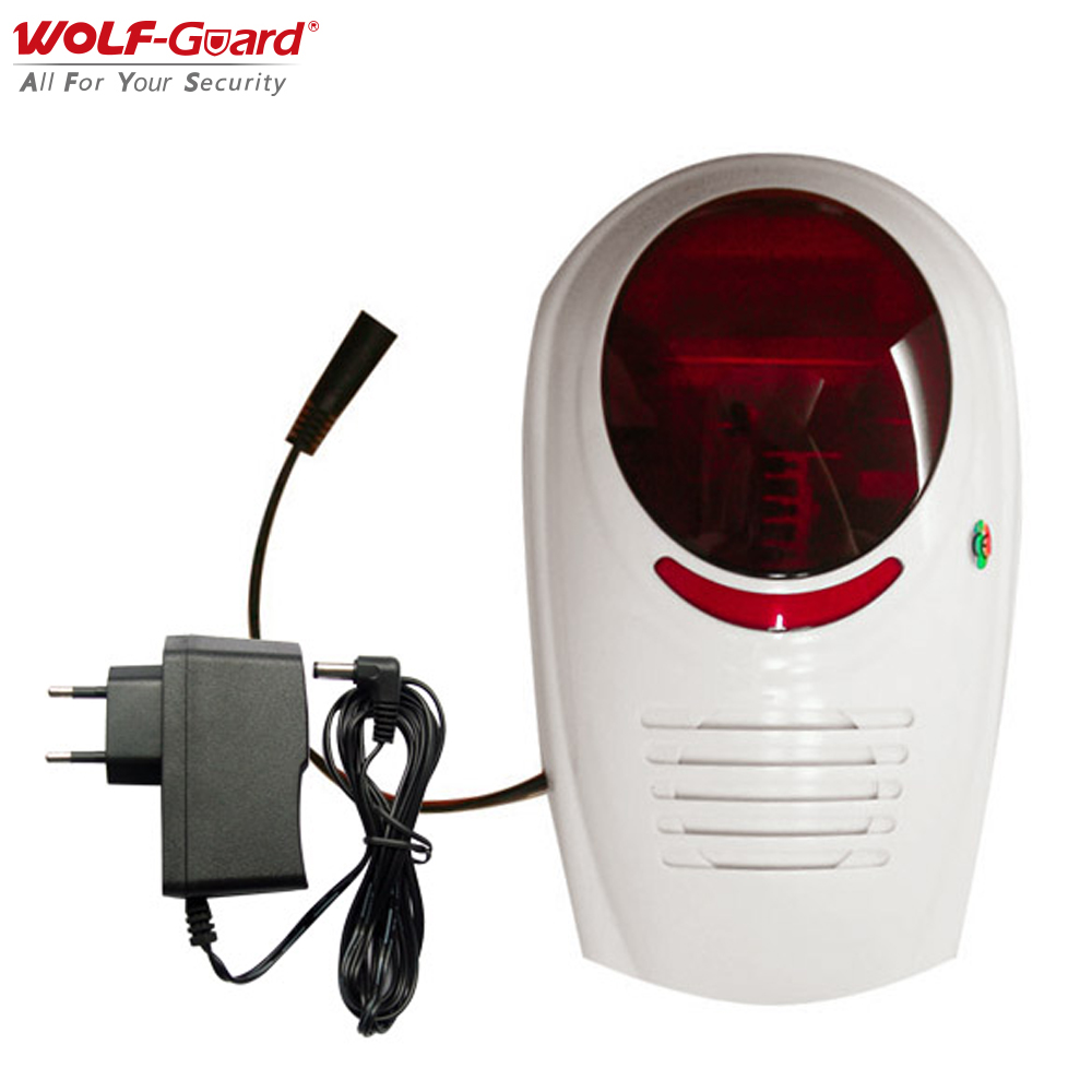 Sim Gsm Alarm - Wolf-Guard 433MHz Wireless Sound Flashing Siren