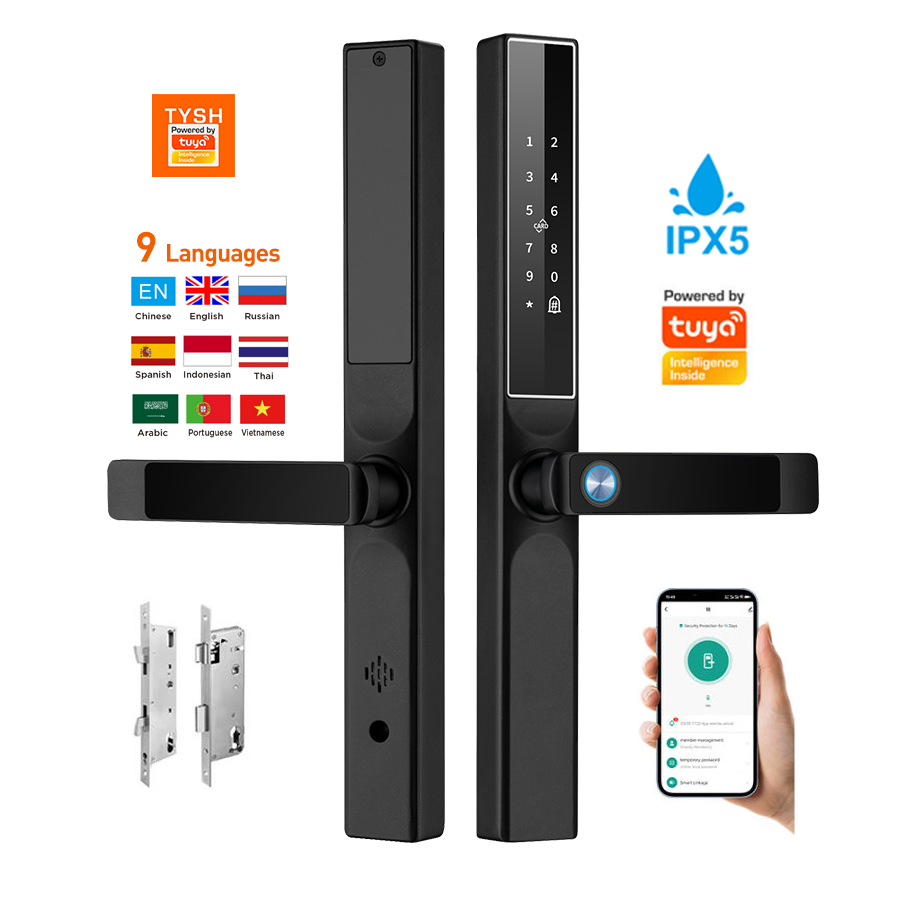 Home Security Battery - Tuya App Fingerprint Door Lock Code
