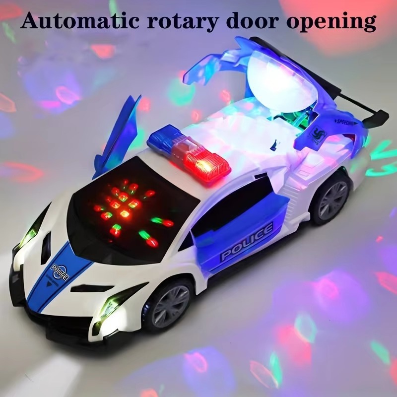 Home Security Police - 360° Rotating Police Car Toy with