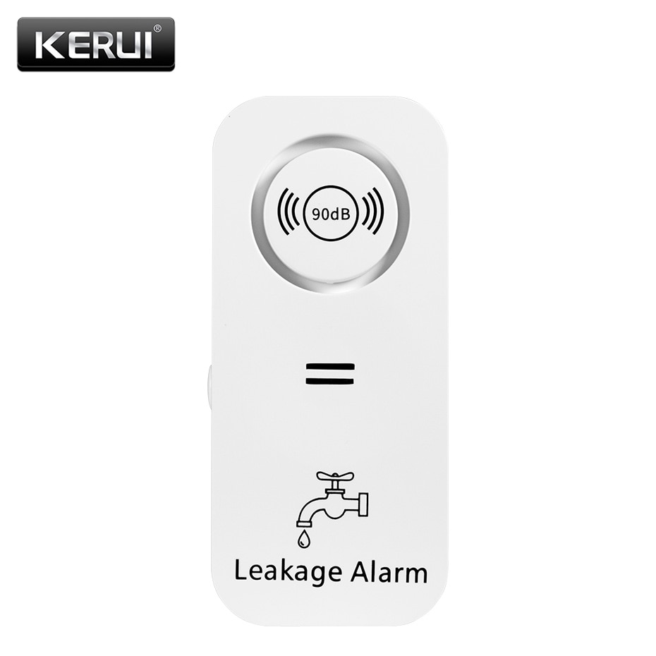 Home Security Outdoor - KERUI Wireless Water Sensor 90dB Alarm
