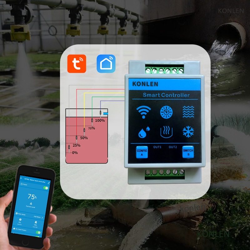KONLEN Tuya Water Level Sensor - огляд і ціна Home Security Outdoor
