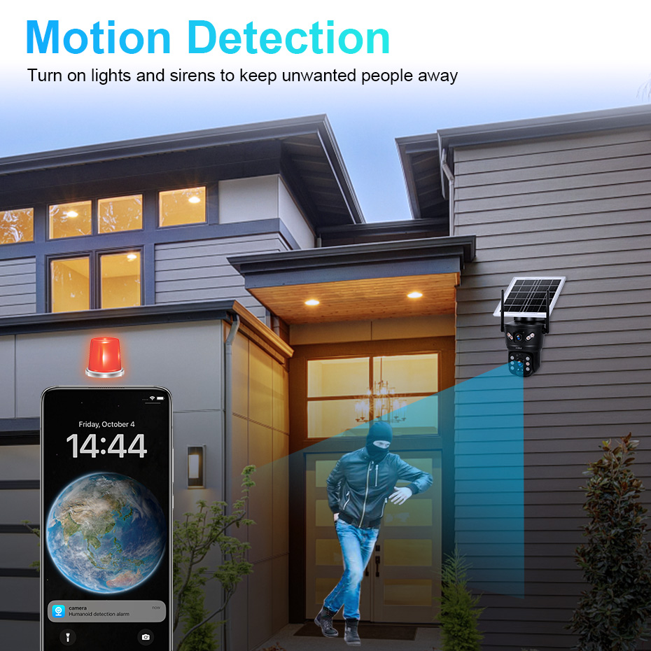 KERUI 6MP 4G SIM WiFi Solar Ca - огляд і ціна Home Security Monitoring System