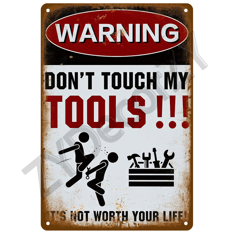 Vintage Funny Warning Metal Ti - огляд і ціна Home Security In My Area
