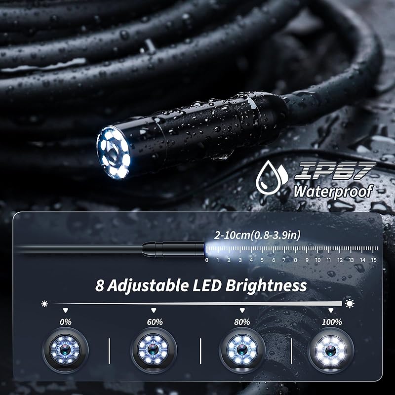 Industrial Endoscope Camera 8m - огляд і ціна Home Security With Cameras