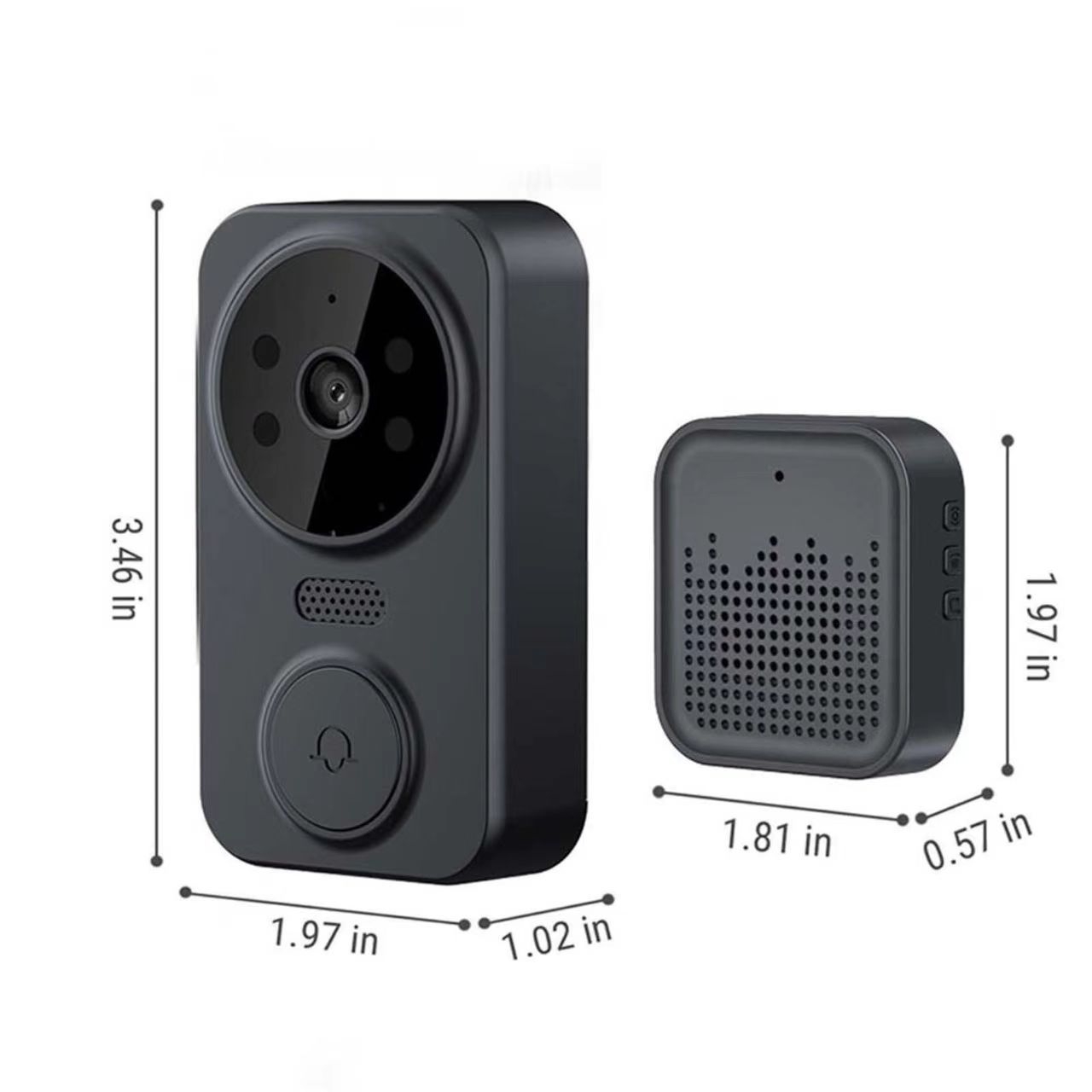 Tuya WIFI Doorbell Smart Home  - огляд і ціна Home Security Wireless Cameras