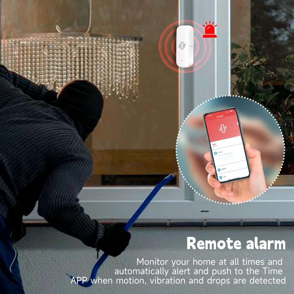 WiFi/Zigbee Smart Vibration Se - огляд і ціна Home Security Alarm