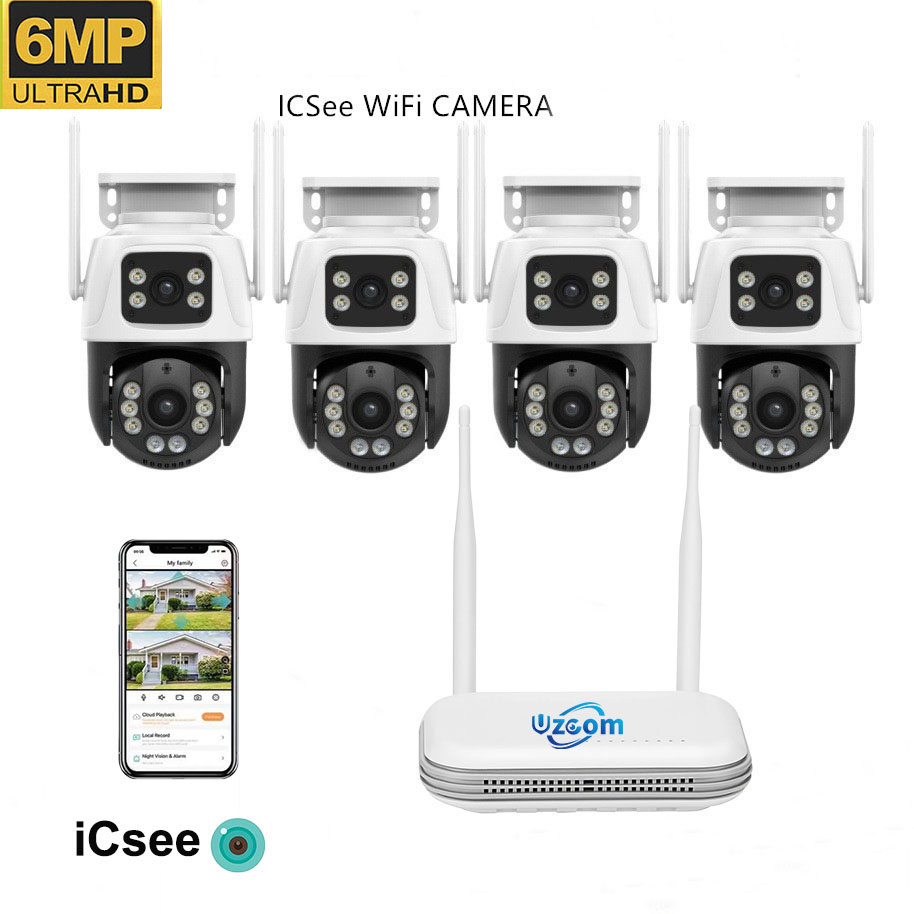8CH 6MP Outdoor IP Camera Wifi - огляд і ціна Home Security Kit With Camera