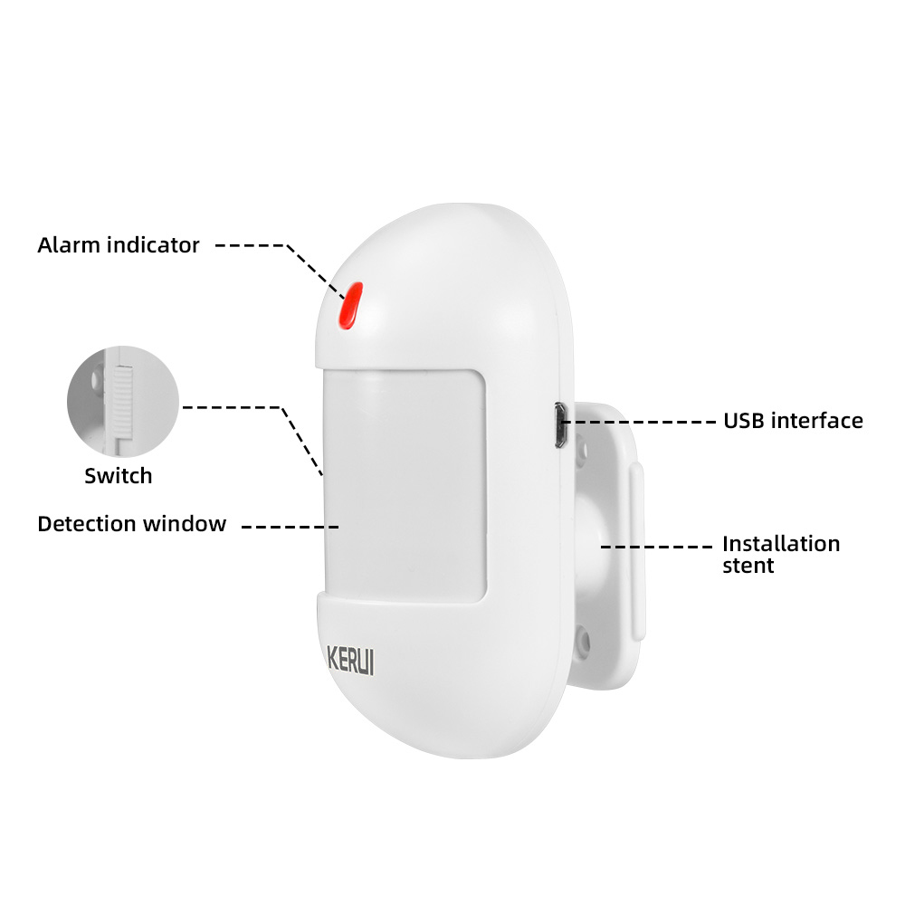 KERUI Wireless PIR Motion Sens - огляд і ціна Sim Gsm Alarm