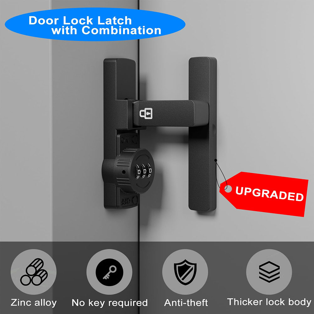 Security Barn Door Lock 3-Digi - огляд і ціна Home Security Locks