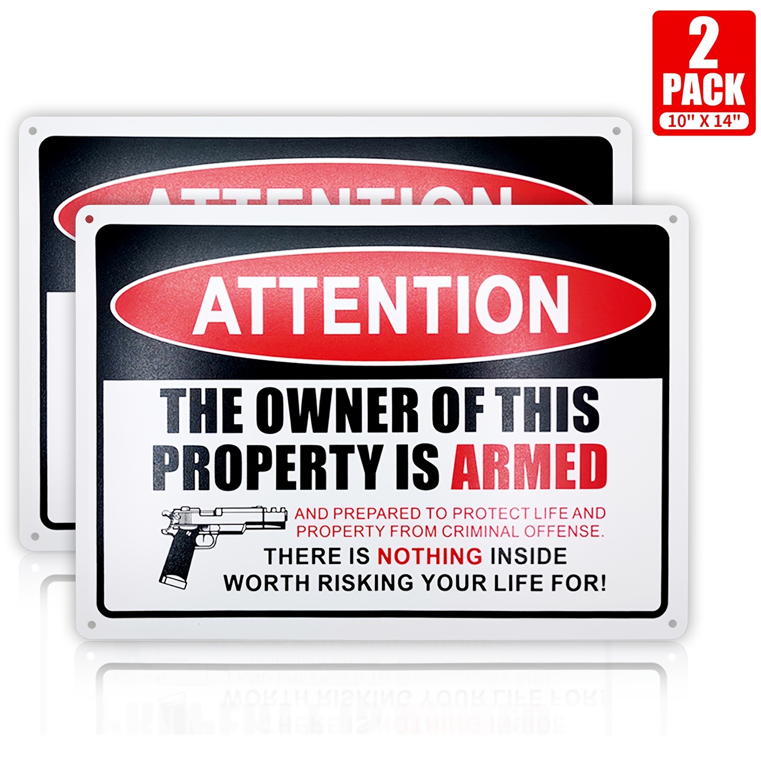 Armed Property Security Signs  - огляд і ціна Home Security Outdoor