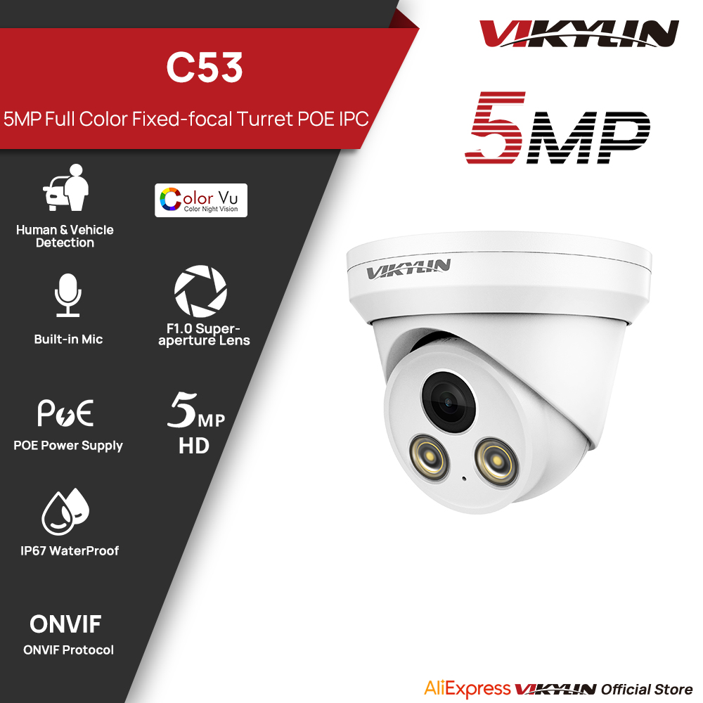 VIKYLIN 5MP Full Color IP Came - огляд і ціна Home Security Service