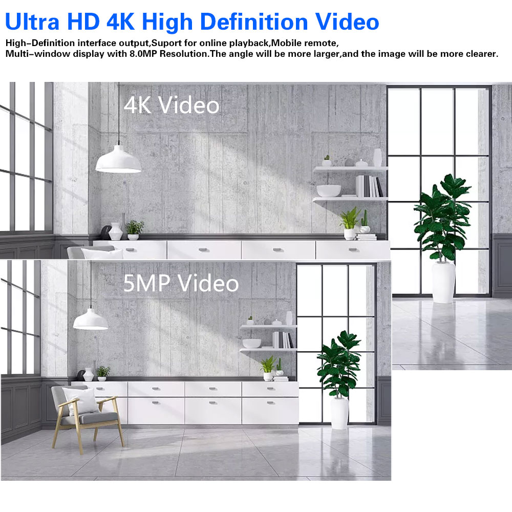 4K 10CH POE Smart NVR (1080p/3 - огляд і ціна Home Security With Cameras