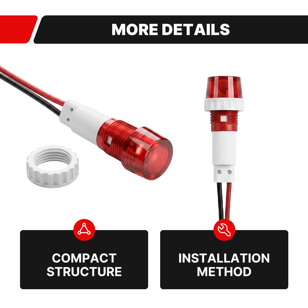 FILN 3PCS 10mm Threaded LED In - огляд і ціна Home Security Companies Near Me