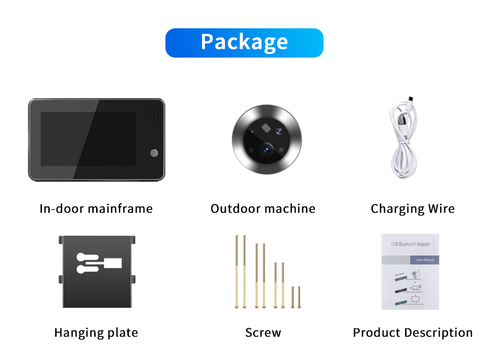 4.3inch Tuya Smartlife WiFi Do - огляд і ціна Home Security Wireless Cameras
