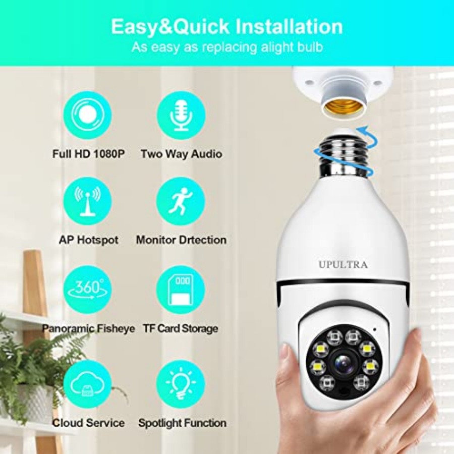 Light Bulb 1080P Security Wire - огляд і ціна Home Security Usa