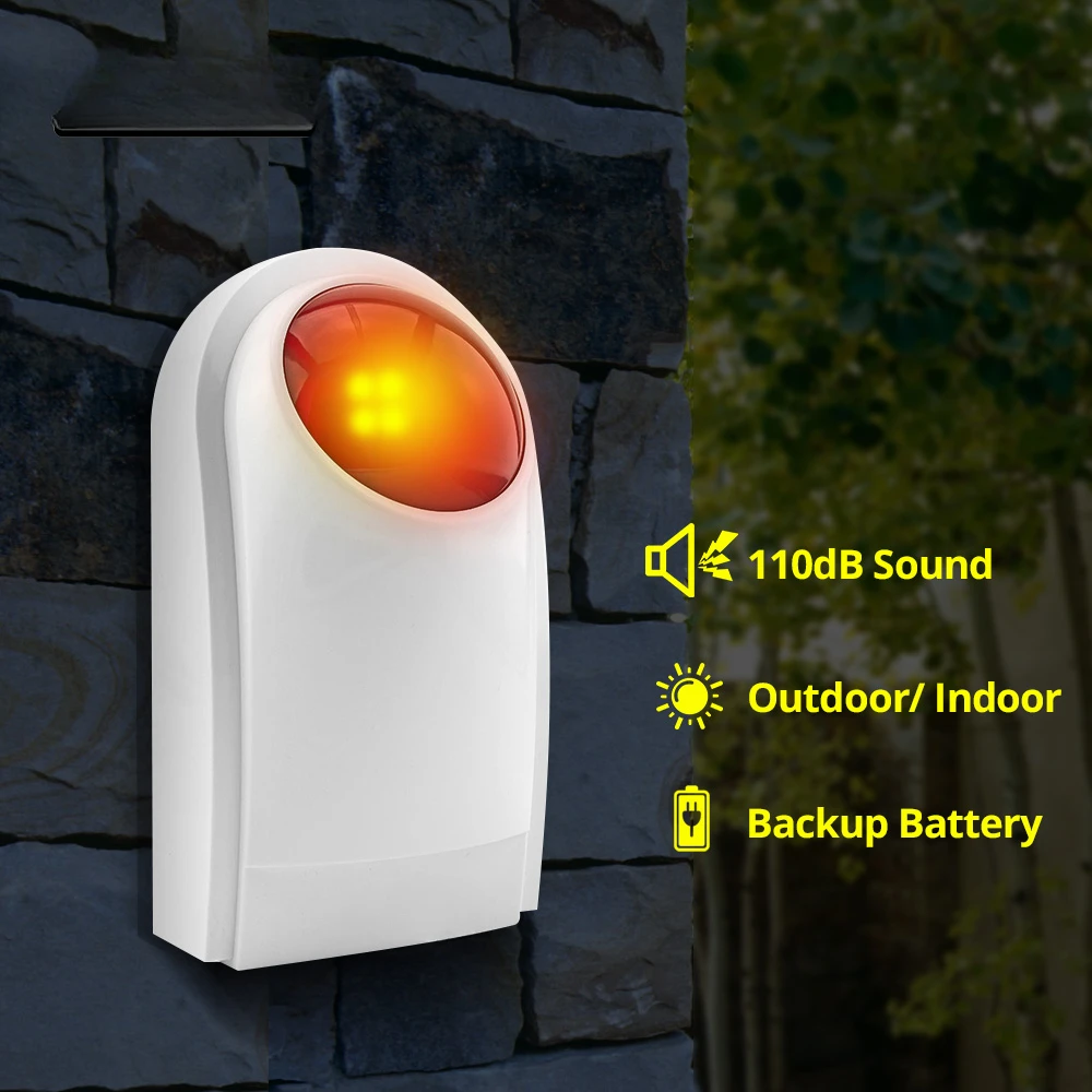 Flash Alarm Wireless Outdoor S - огляд і ціна Home Security Battery