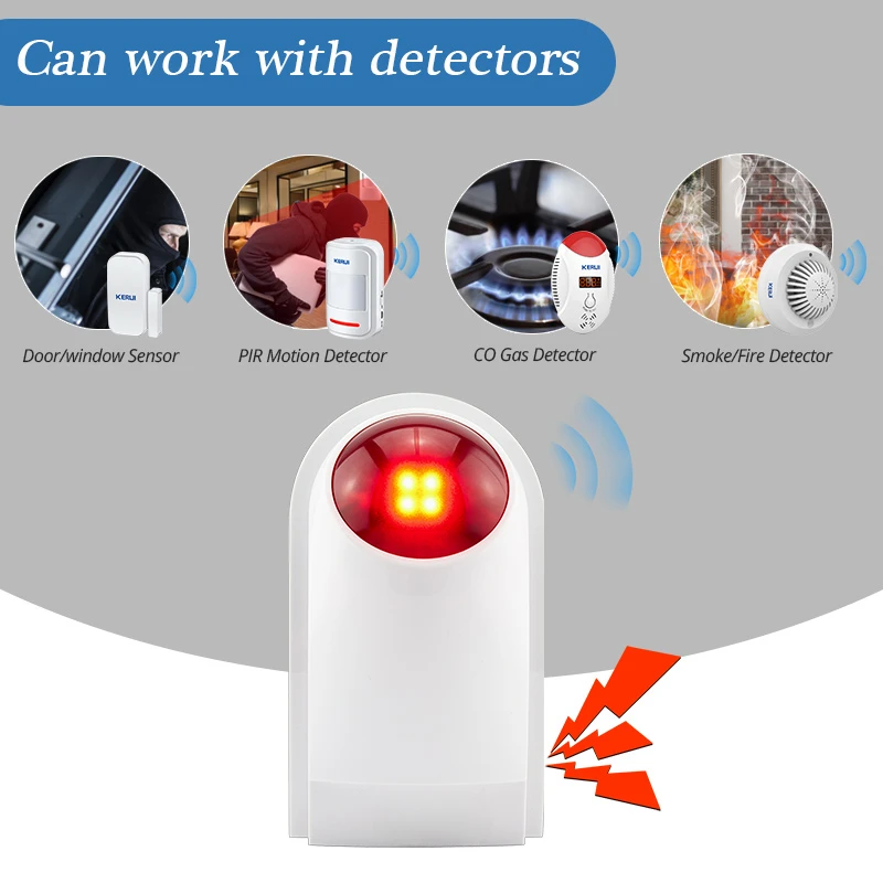 Flash Alarm Wireless Outdoor S - огляд і ціна Home Security Battery