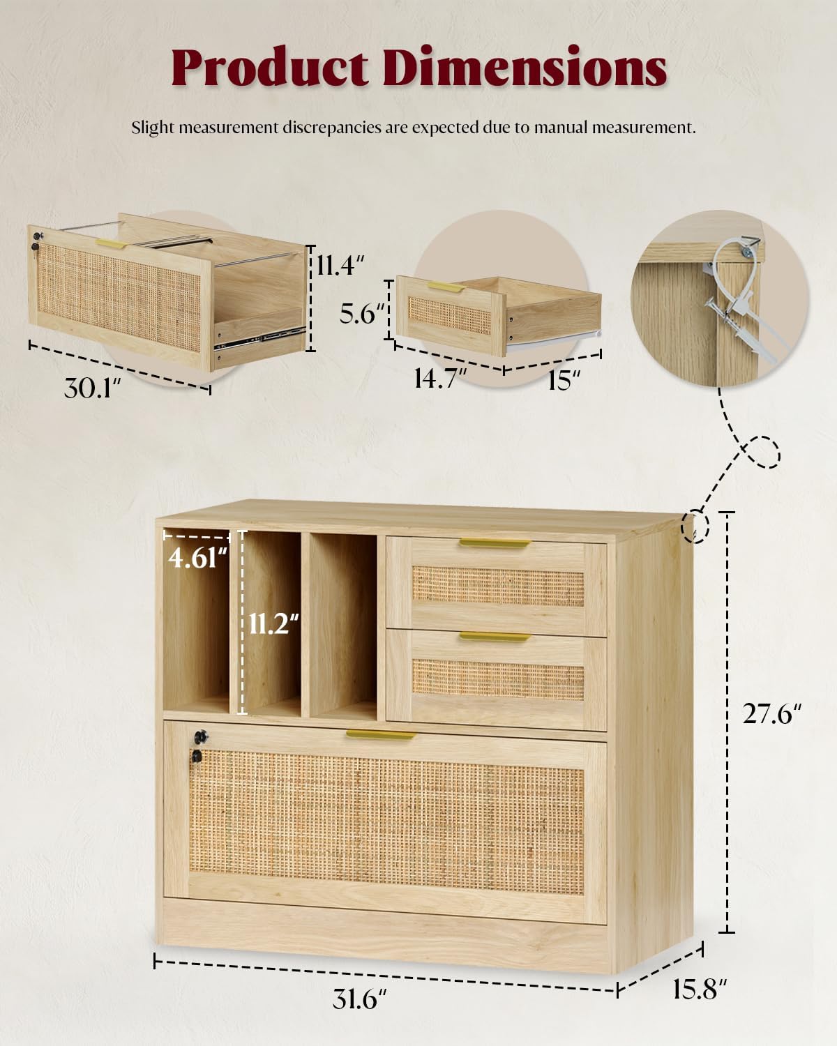 Three Drawer Lateral Wood Ratt - огляд і ціна Home Security Units