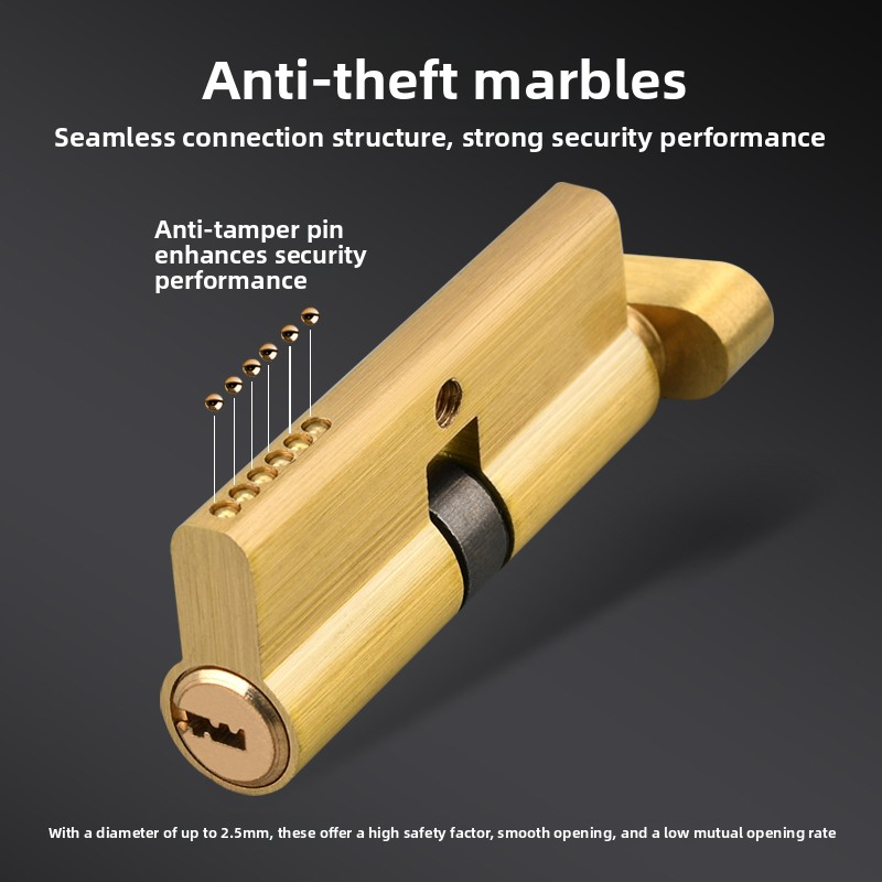 Door Cylinder Lock Biased 70mm - огляд і ціна Home Security Locks