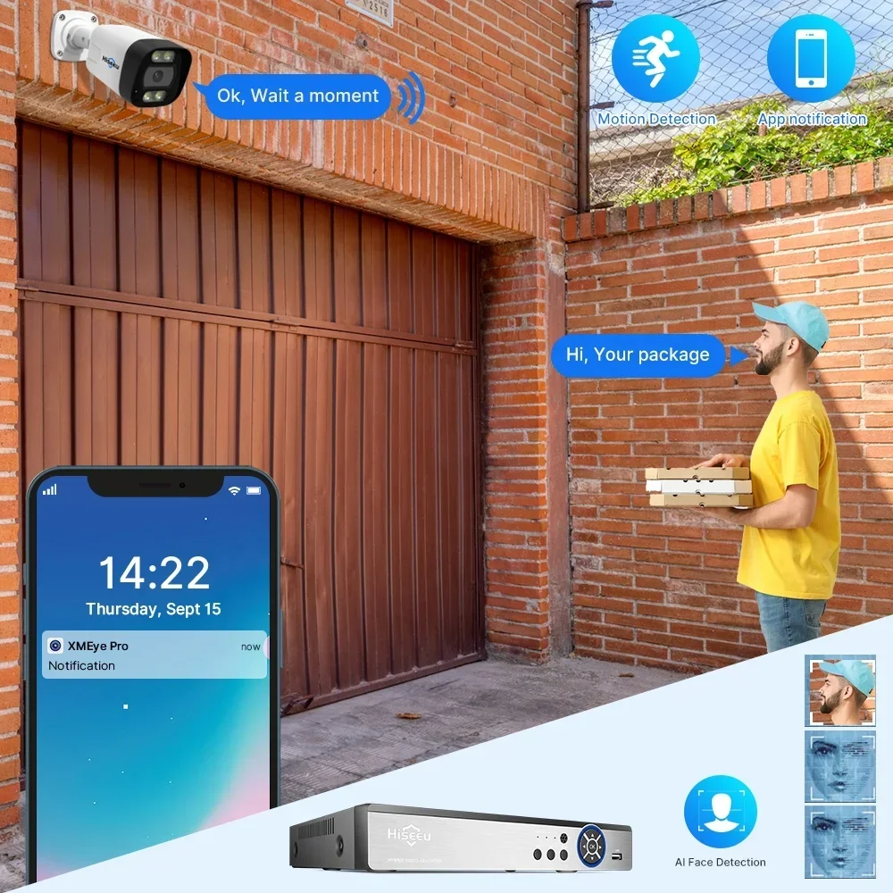 Hiseeu 4K 8channel 8mp Outdoor - огляд і ціна Home Security Kit With Camera