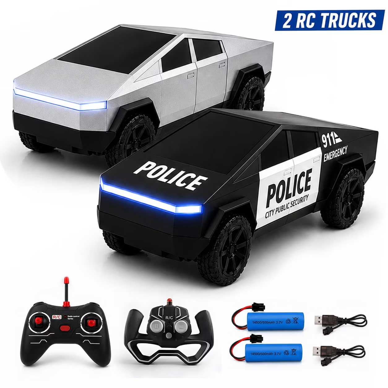 2PCS RC Cyber Truck Toys Remot - огляд і ціна Home Security Police