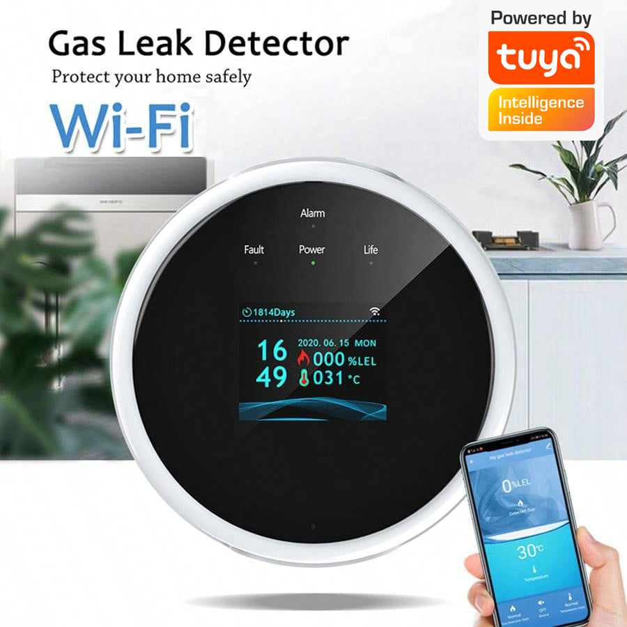 2.4G WiFi Gas Alarm Sensor Com - огляд і ціна Home Security Monitoring