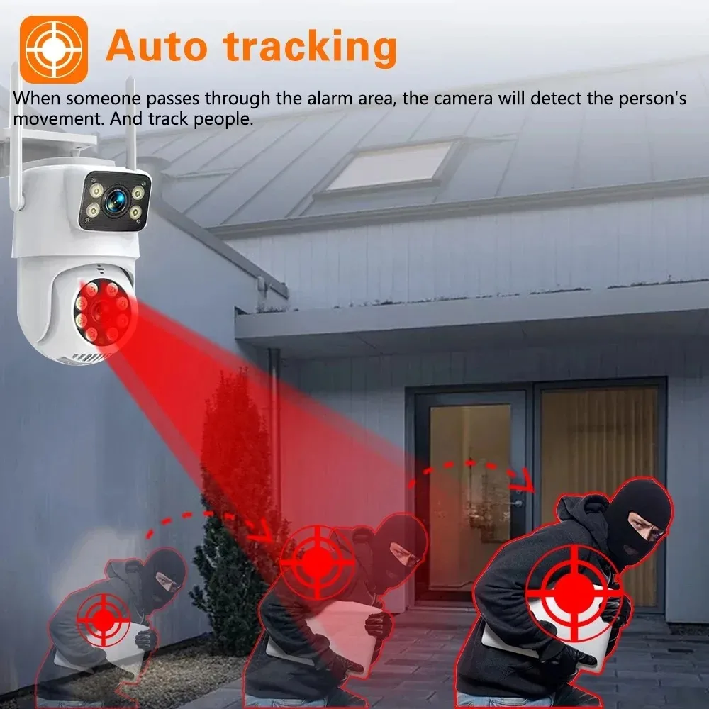 8MP 4K Dual Lens Human Detecti - огляд і ціна Home Security Kit With Camera