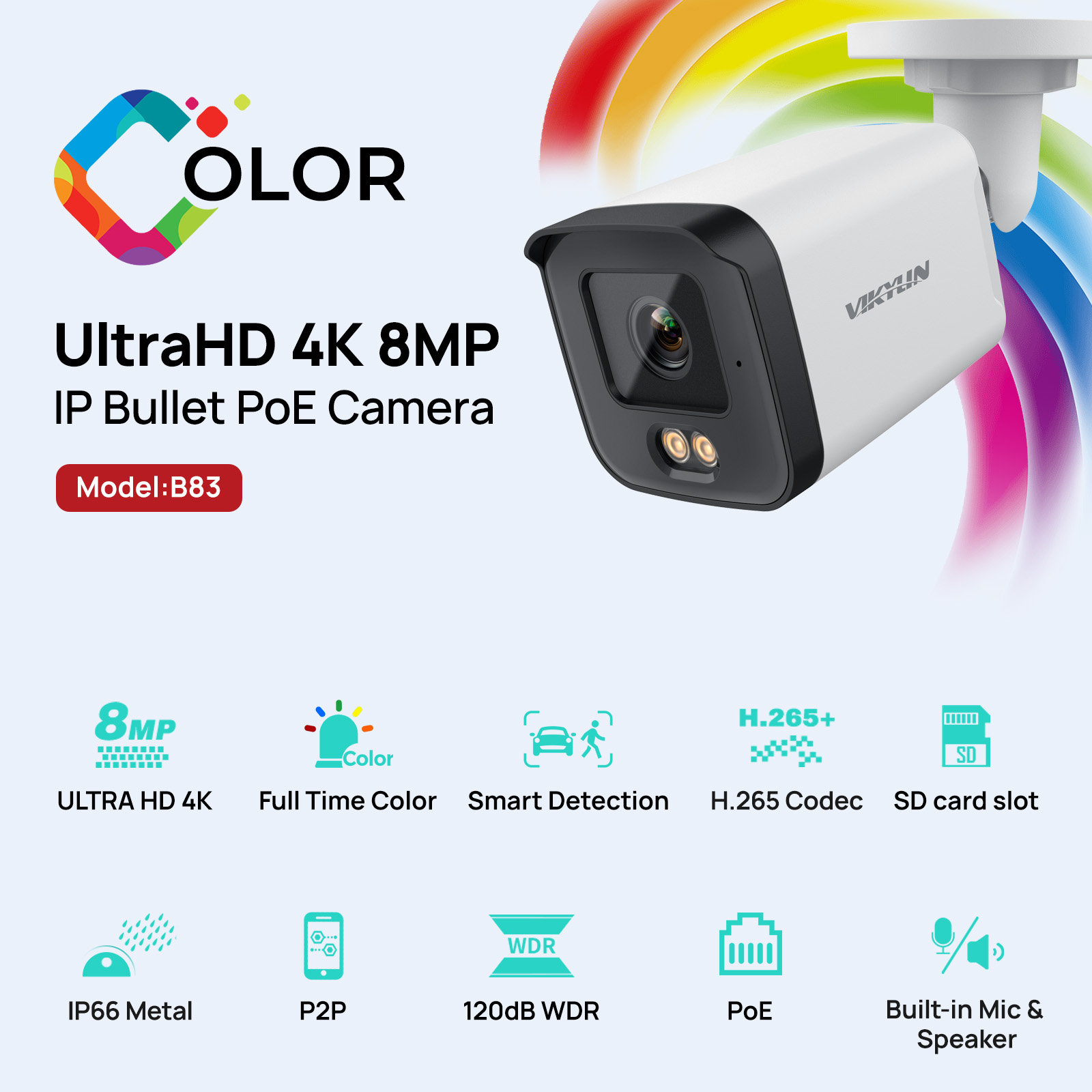 VIKYLIN Full Colo 8MP HD IP Se - огляд і ціна Home Security Service