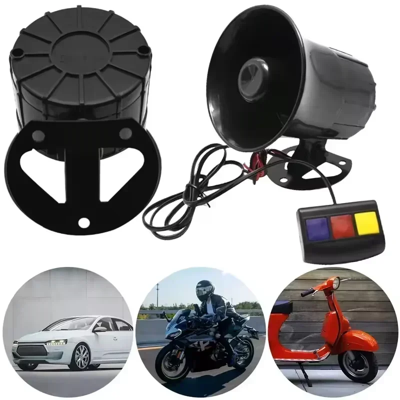 12V 3 Tone Sound Loud Car Horn - огляд і ціна Home Security Police