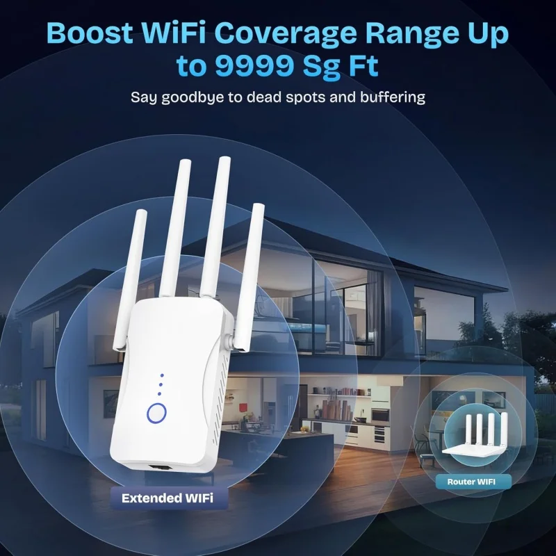 2.4G/5GHz Dual Band WiFi Repea - огляд і ціна Home Security Outdoor