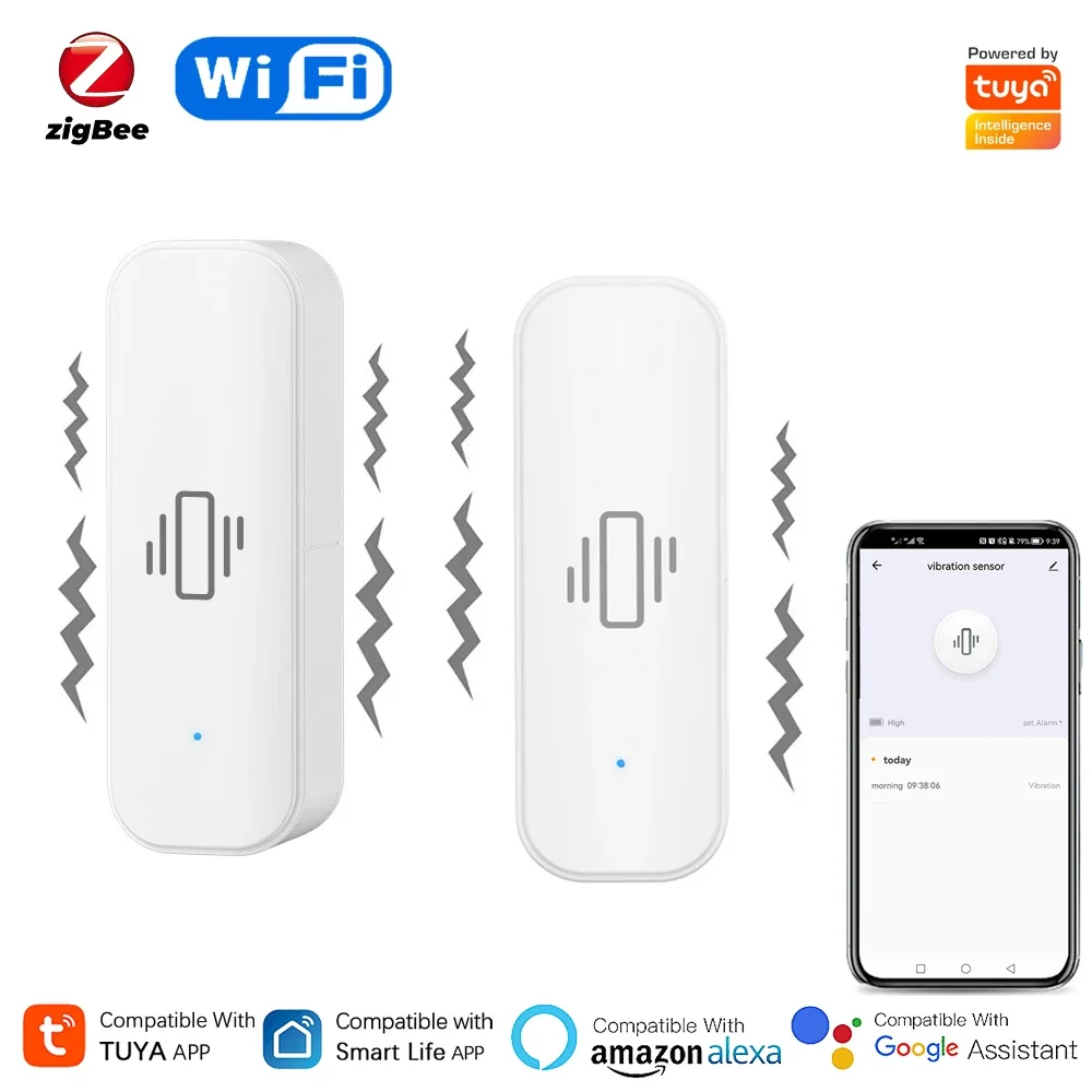 Tuya WiFi/Zigbee Smart Vibrati - огляд і ціна Home Security Alarm