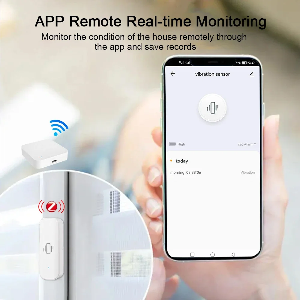 Tuya WiFi/Zigbee Smart Vibrati - огляд і ціна Home Security Alarm