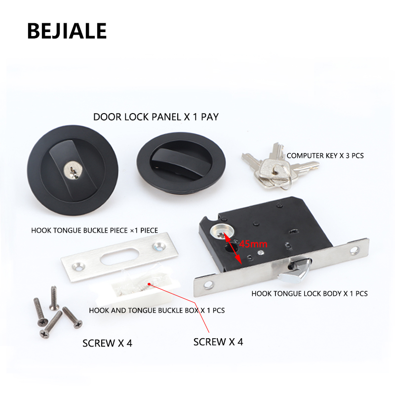 Black Sliding Door Sliding Doo - огляд і ціна Home Security Locks