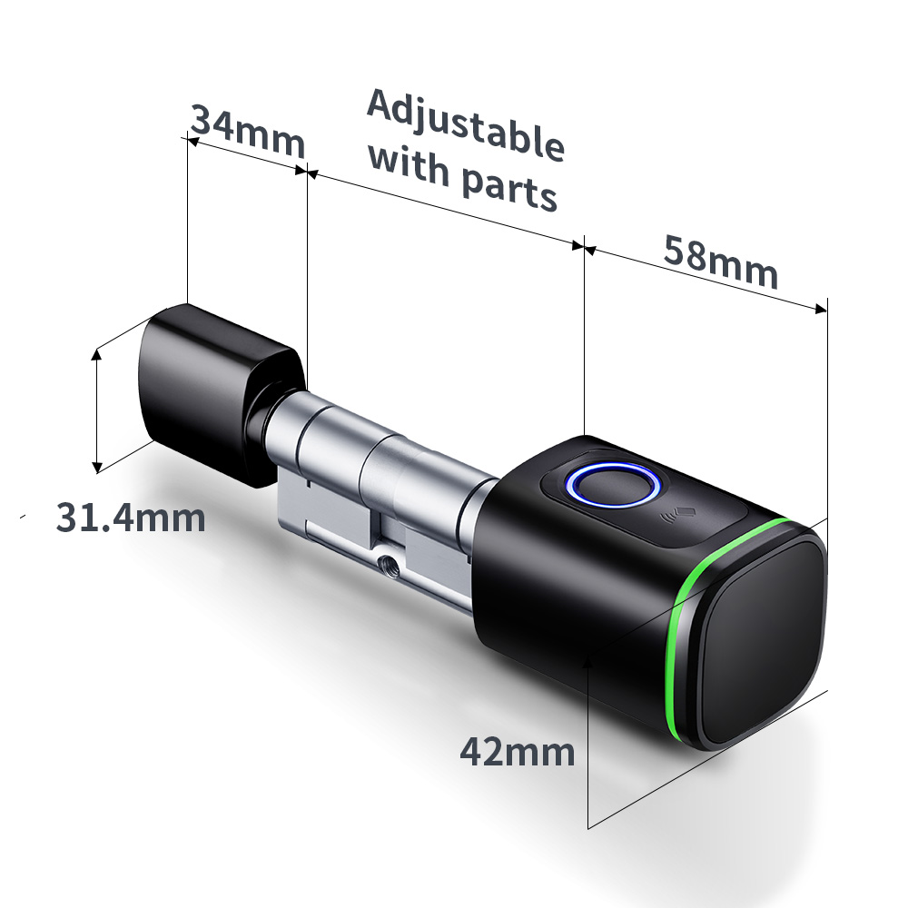 Smart Cylinder Lock Tuya 60-90 - огляд і ціна Home Security Battery