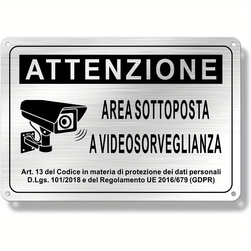 Italian Security Sign 20X30cm  - огляд і ціна Home Security Police
