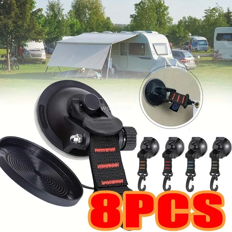 1/8 Pcs Car Tent Suction Cups  - огляд і ціна Home Security Outdoor