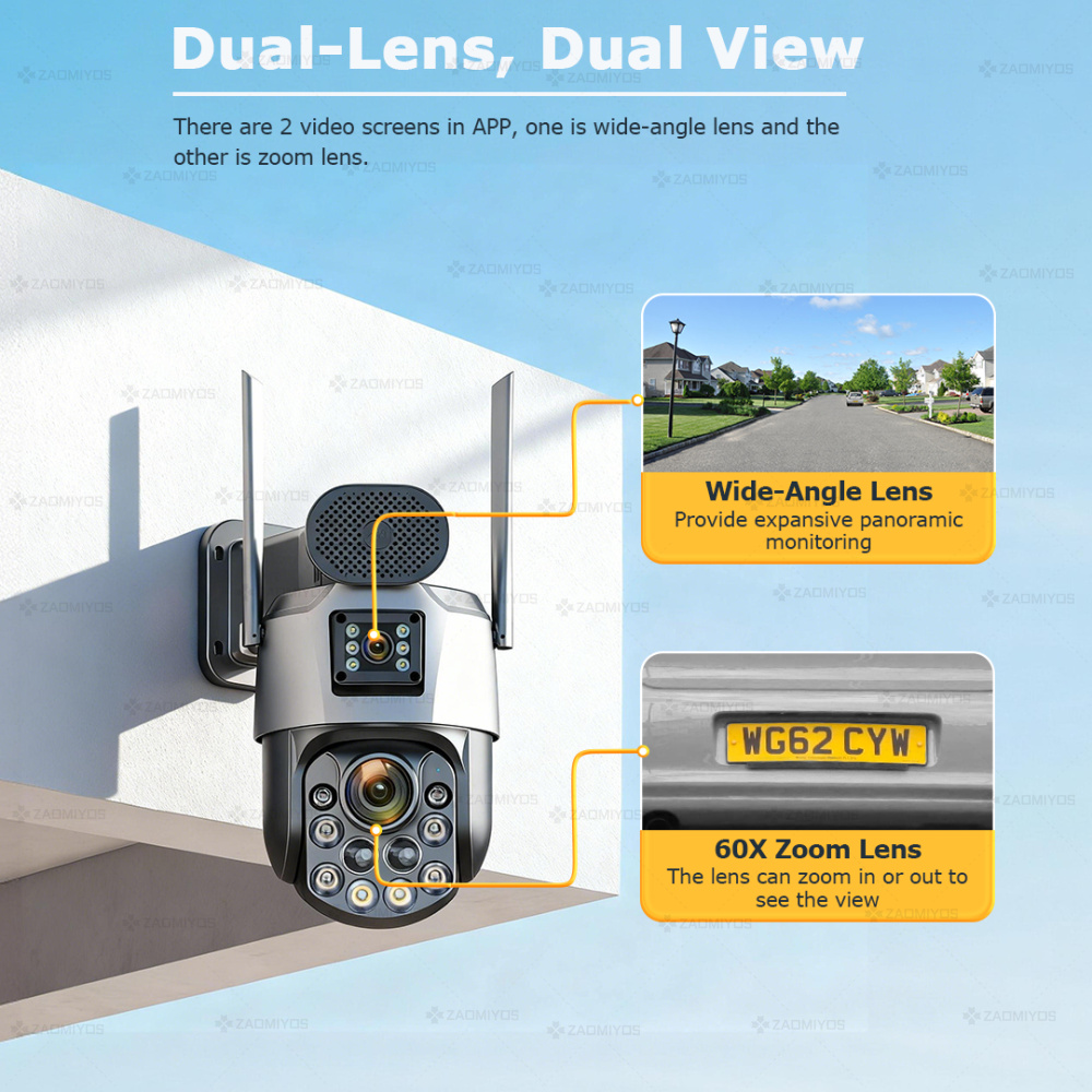 Dual Lens Home Outdoor Surveil - огляд і ціна Home Security Battery