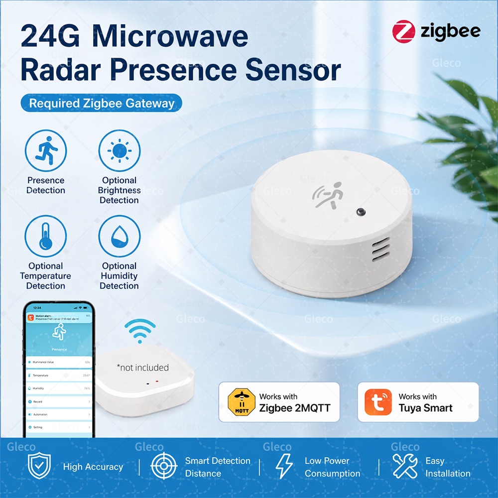 Zigbee Human Presence Sensor T - огляд і ціна Home Security Battery